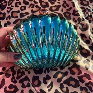 Elegant Blue and Silver Clutch